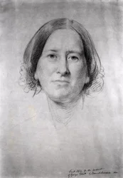 First Study for the Portrait of George Eliot (Mary Ann Evans)
